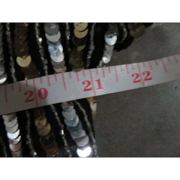 Raiment Fashions New York Bead Embellished Long Sleeve Evening Blouse size Small - Picture 5 of 7